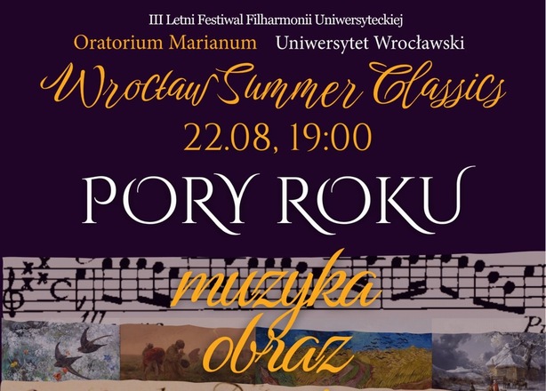 Bilety na  Pory Roku – muzyka, poezja, obraz