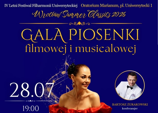 Bilety na  Gala piosenki filmowej i musicalowej